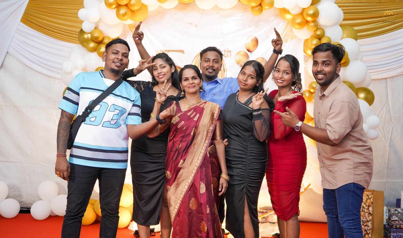 50th birthday celebration photography for Mrs Nirmala with family
