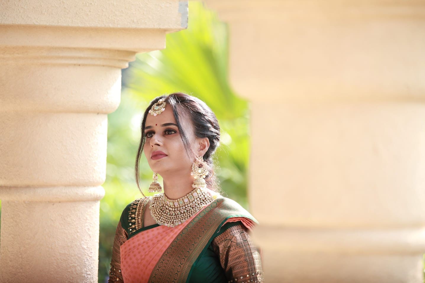 Saree fashion model product photography session