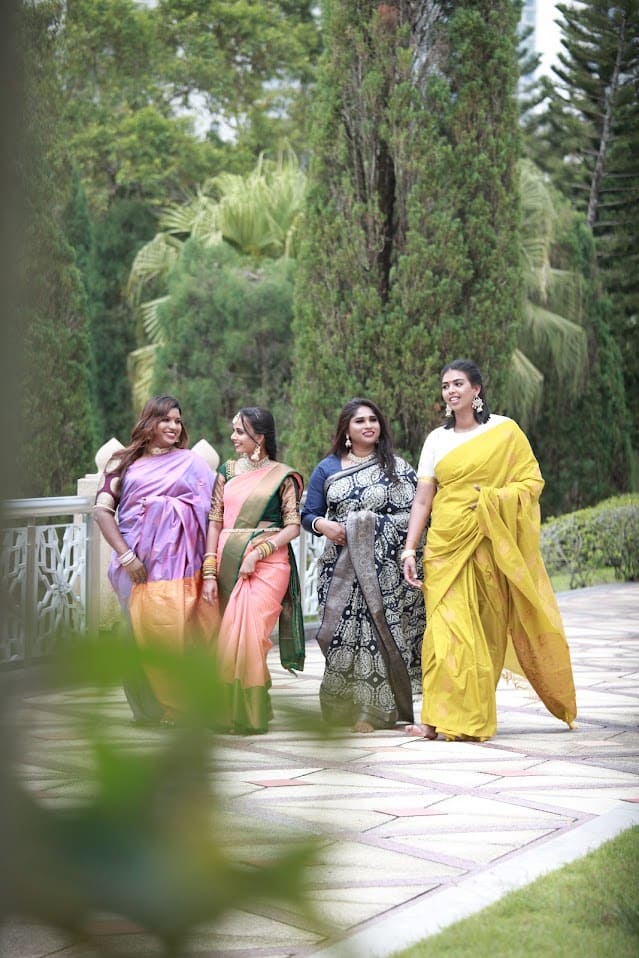 Second Saree model product photography session